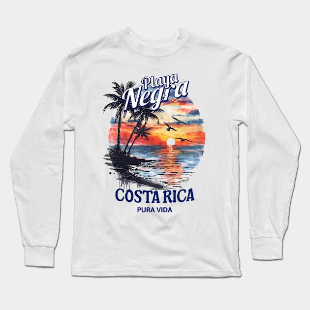 Playa Negra - Costa Rica 🏖️ Long Sleeve T-Shirt by Costa Rica Designs